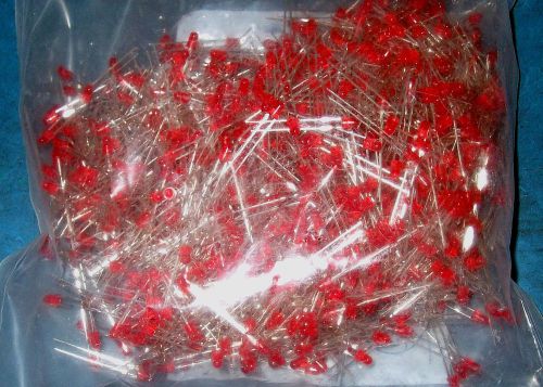 APPRX 1000PC RED LED RADIAL T1 (3.5mm) LOT - PN LH22440