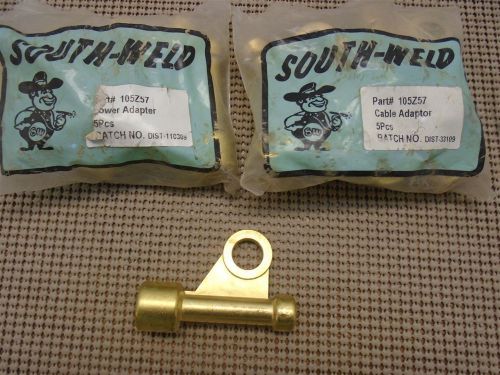 LOT OF 10, SOUTHWELD 105Z57, CABLE ADAPTOR FOR TIG TORCH, NEW