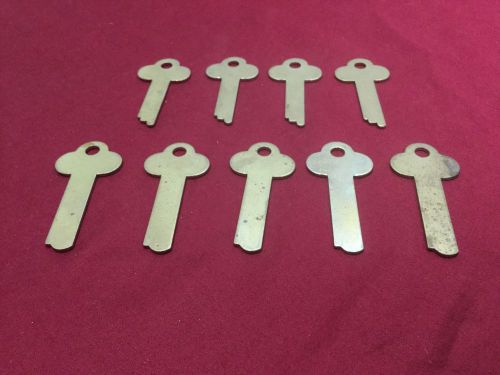 Mosler by Ilco Flat Steel Safety Deposit Key Blanks 723/1091, Set of 9 -Locksmit
