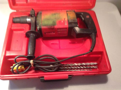 RED HEAD MODEL 715-ELECTRO PNEUMATIC ROTARY HAMMER-W/DRILL BITS &amp; CASE