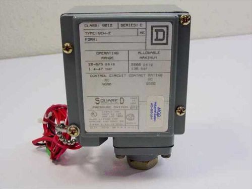 Square d pressure switch 9012 series c for sale