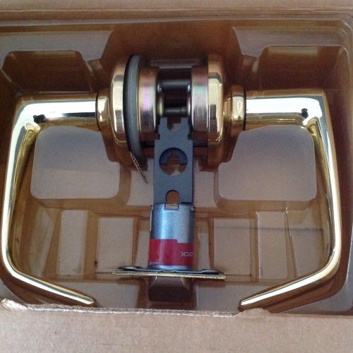 Kwikset titan commerical passage levers set republic polished brass 920rl 605 for sale