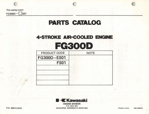 KAWASAKI  FG300D AIR COOLED  ENGINES  PARTS  MANUAL 01