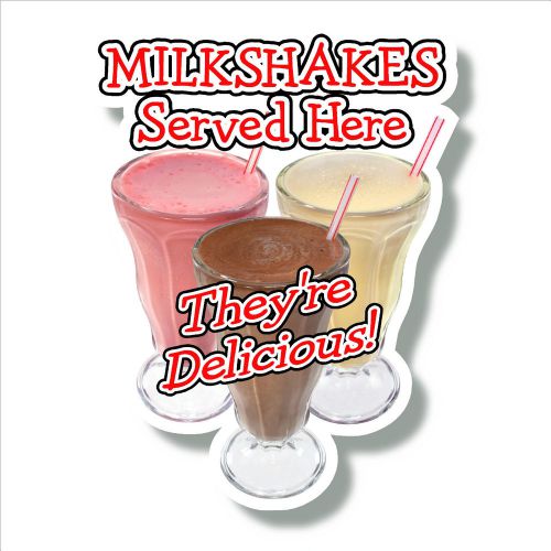 MILKSHAKE large plastic wall sign  restaurant cafe coffee shop