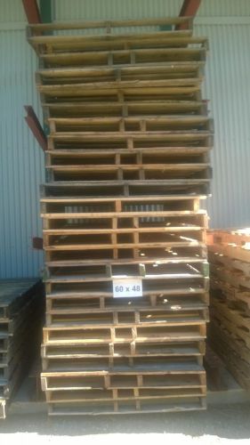 Wood Pallets/Skids 60&#034; x 48&#034; wide - (LOCATED IN MICHIGAN)