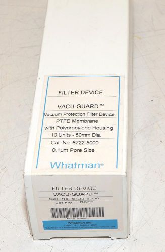 (10) WHATMAN VACU-GUARD PTFE Membrane 50mm Vacuum Protection Filter 6722-5000