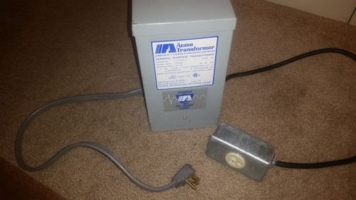 Acme transformer 110/220 volts or 240 x 480 v a-8-701171, cat no. t-2-53011-s for sale