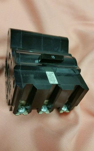 Federal Pacific/American   3 pole 15A Bolt On ,NB315  FPE circuit breaker,240V