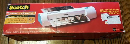 Scotch thermal laminater 9in. New kit. Comes with pouches