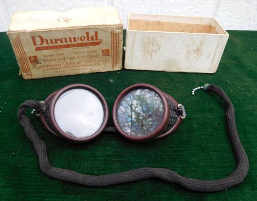 Vintage Duraweld Safety Goggles- &#034;Vintage Motorcycle Attire&#034;