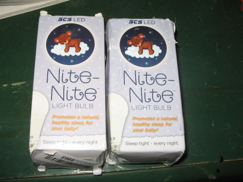 2 SCS Nite-Nite Light Bulb. Natural Baby Sleep Aid. Promotes Healthy Sleeping