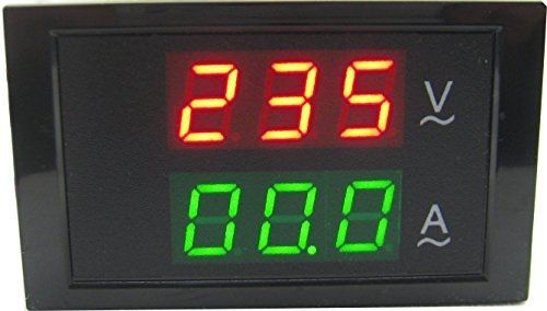 Yeeco Dual LED Digital Display AC Voltage Current Meter Voltmeter Ammeter