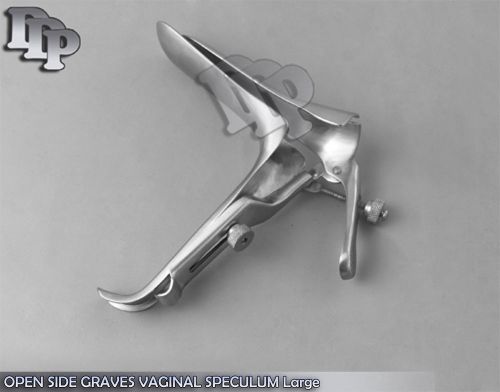 6 PIECES OF OPEN SIDE GRAVES VAGINAL SPECULUM LARGE SURGICAL INSTRUMENTS