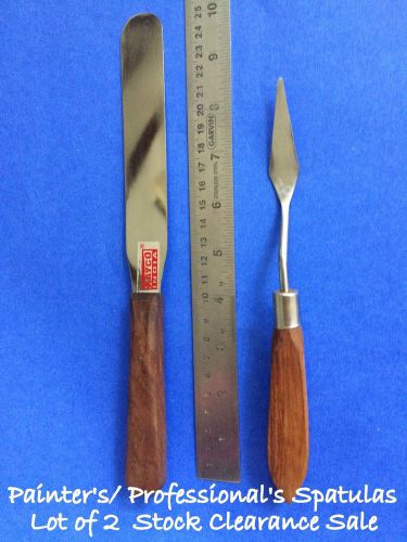 2pc oil/acrylic painting knife flexible spatula screen printing palette knife for sale