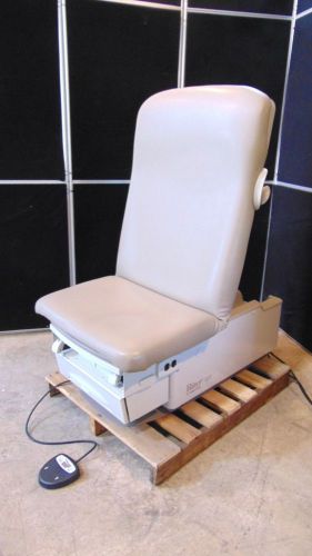 Midmark ritter 222 hydraulic exam chair w/foot control -taupe-works good s2163 for sale