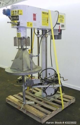 Used- Schold Single Shaft Variable Low Speed Disperser, Model VLS 300. Approxima