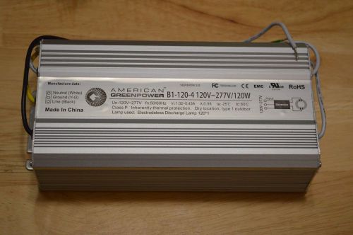 AMERICAN GREENPOWER B1-120-4 FOR INDUCTION LAMPS-BALLAST ONLY
