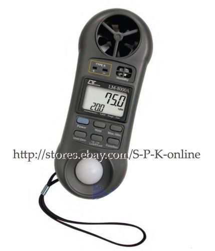 LM-8000A 4 in 1 Anemometer, Humidity Light Meter, Thermometer LUTRON