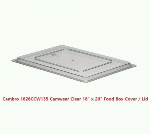 Cambro-1826CCW135-Camwear-Clear 18&#034; x 26&#034; Food Box Cover / Lid Lot of 6=1Box