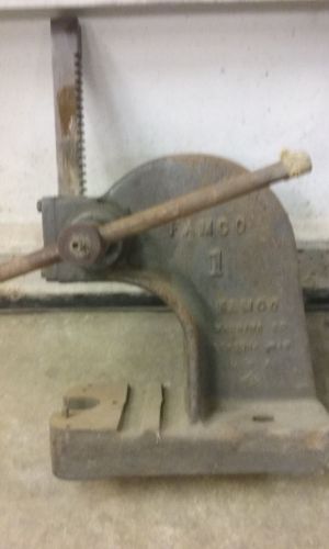 Famco no.1 3/4 ton arbor press made in usa vintage  benchtop press for sale