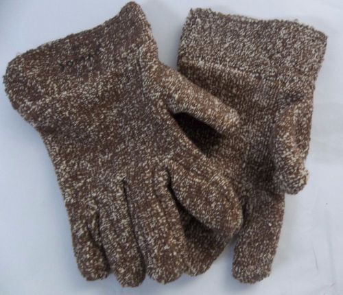 Terry by Jomac RN13928 Heat Resistant High Temp Universal Gloves 10&#034; Brown CR