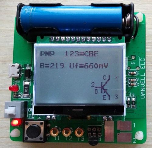 3.7V Newest Version Of Inductor-capacitor ESR Meter DIY MG328 Multifunction Test