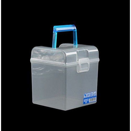 Yamada Office Organizer / Storage Container / Storage Box /CD Case Blue 5&#034;x5&#034;x6&#034;