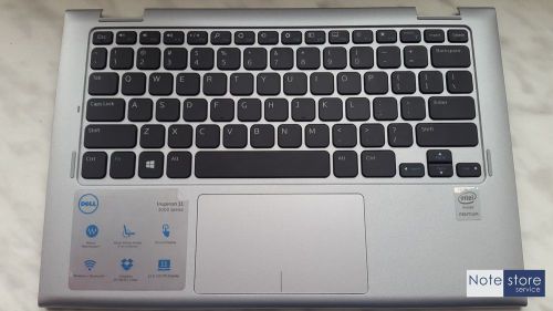 Dell Inspiron 3147 3148 Laptop Palmrest 7W4K6 Silver Keyboard  tested