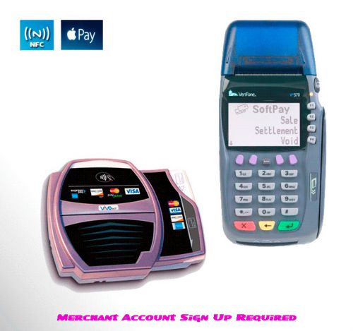 VerifoneVX570/Dual Comm Dial/IP &amp; VivoPay4500M NFC Contactless Reader APPLE Pay