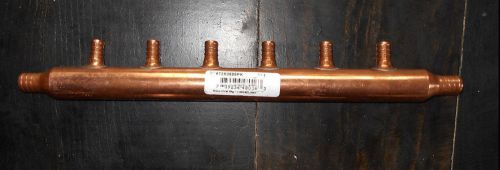6 port 1/2&#034; pex plumbing manifold (copper) by sioux chief 672x0699 open 3/4&#034; for sale