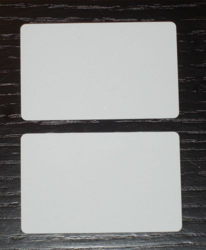 50 Blank PVC Plastic Photo ID White Credit Card 30Mil