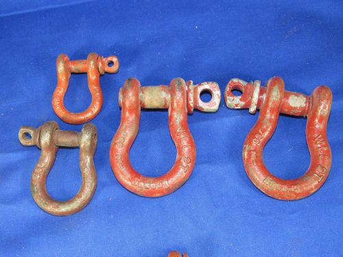 4 crosley clevis screw pin lifting shackles hoist winch rigging tools for sale