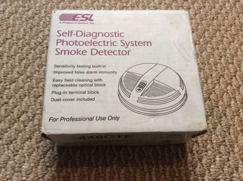 ESL SELF DIAGNOSTIC PHOTOELECTRIC SYSTEM SMOKE DETECTOR - 449CTE - NEW IN BOX