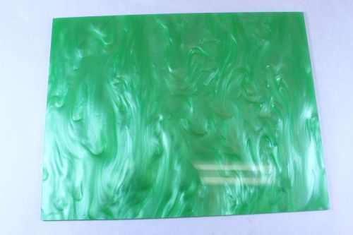 Lime Green Pearl Marble Acrylic Plexiglass Sheet 12&#034;x9&#034;x.125&#034;