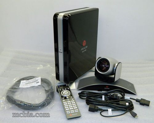 Polycom hdx 6000 hd video conferencing system / mptz-9 camera / remote for sale
