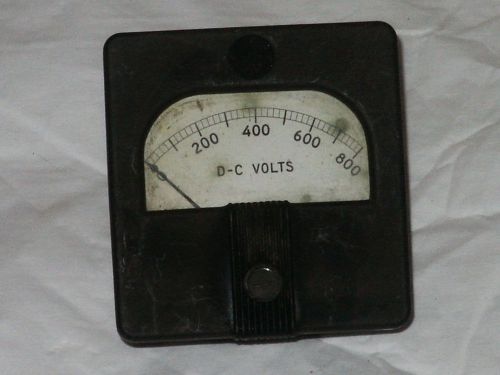 Vintage GENERAL ELECTRIC D-C Volts Meter Gauge Type DO-53  VHT204