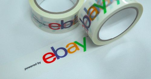 eBay Branded BOPP Packaging Shipping Tape 75 Yards (2) Rolls