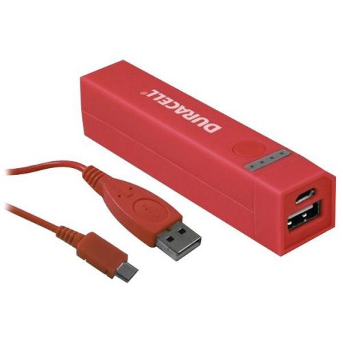 Duracell DU7174 Portable Device Power Bank 2600mAh Red