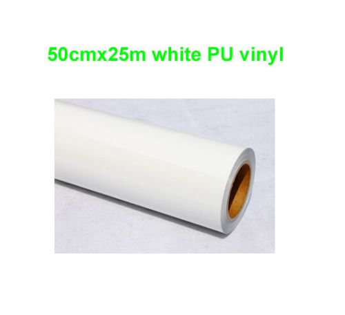 1 Roll 50cmx25m White Heat Transfer PU vinyl Heat Press Cutting Plotter