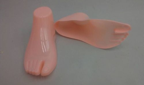 New Nude 1pair Plastic Woman Feet Display Bottomless Shoes Sock etc EXCLUSIVE