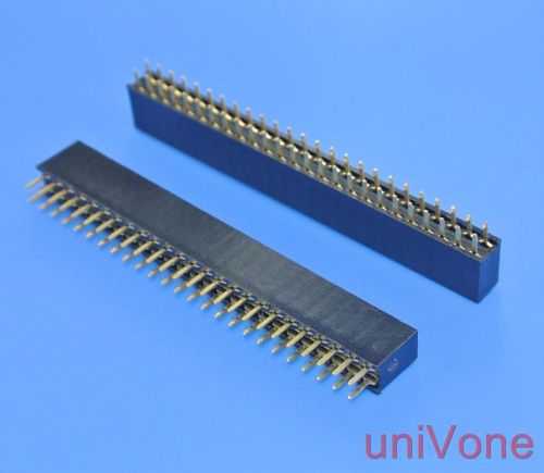 20pcs 2.54mm(.100&#034;) female pin header,50pin 2x25pin,dual row pcb receptacle for sale