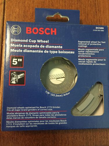 Bosch dc500 - 5 in. double row segmented diamond cup wheel for coating for sale