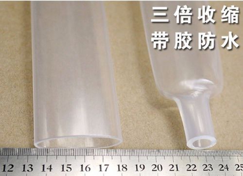 Waterproof Heat Shrink Tubing Sleeve ?30mm Adhesive Lined 3:1 Transparent x 1M