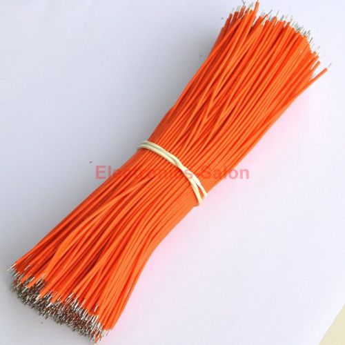 100x orange 150mm/6&#034; ul-1007 26awg wire, cable. for sale