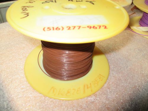 M16878/4BEB1 24 awg. SPC Silver Plated Wire 7/32 str. Brown 1000ft.