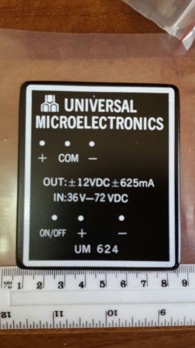 Universal Microelectronics UM 624 UM624 48V to +/-12VDC 625mA convertor 1 unit