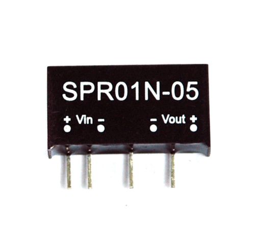 1pc SPR01N-05 DC to DC Converter Vin=24V Vout=5V Iout=200mA Po= 1W Mean Well MW