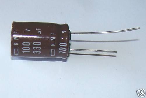 20 pcs, 330uF 100V,  Electrolytic capacitors, 105c, 2E4