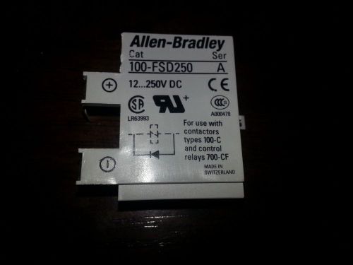 Allen Bradley A-B 100-FSD250 Surge Suppressor, Diode Module 12...250VDC