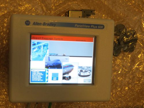 AB PanelView Plus 600 2711P-T6C20D/C Color Touch ENet/RS232 Nice Tested 2010